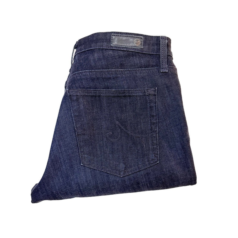 AG The Prima Cigarette Ankle Dark Wash Denim Skinny Jeans Size 27 MINT